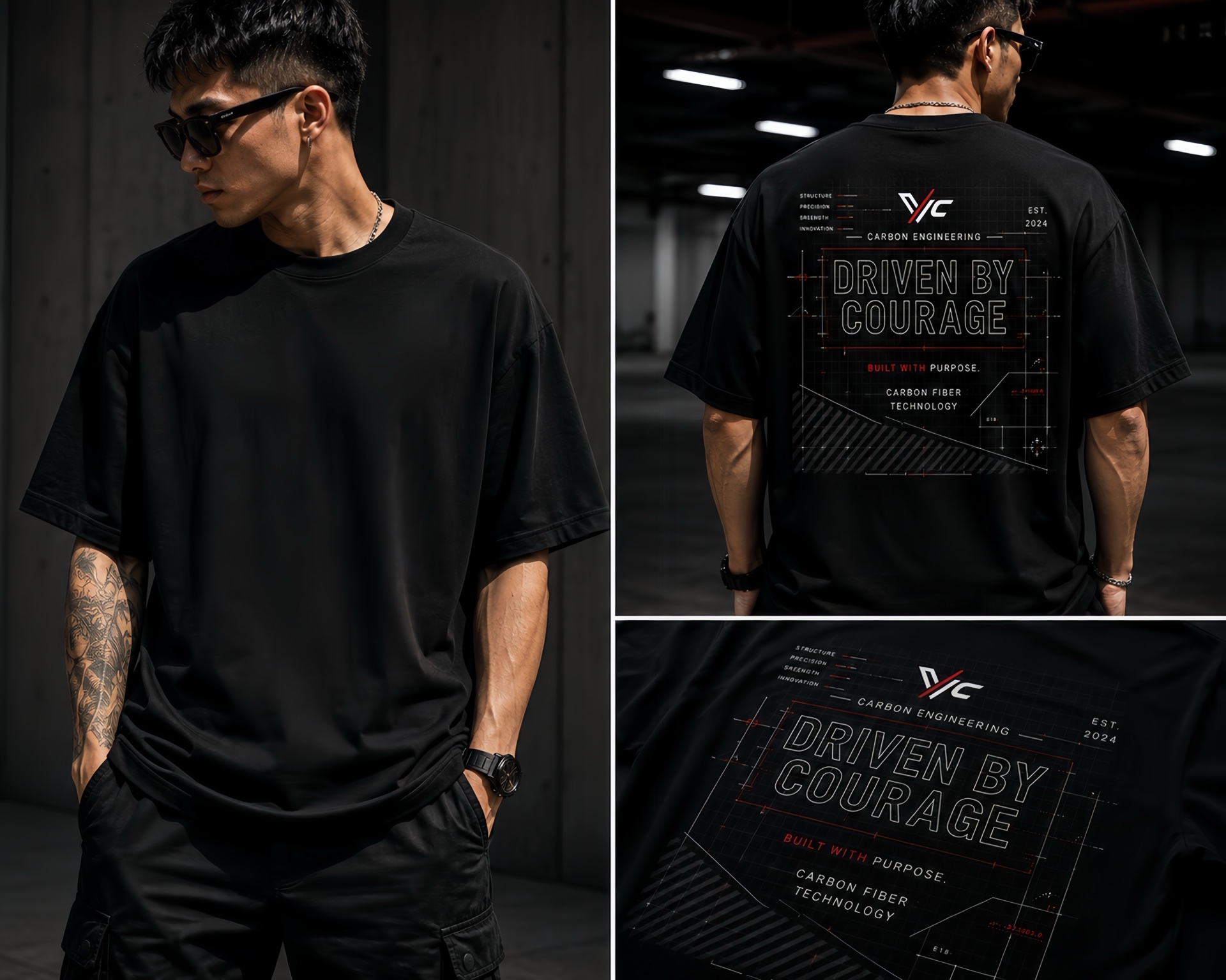 Engineering Blueprint Tee - VIC Original Apparel & Goods